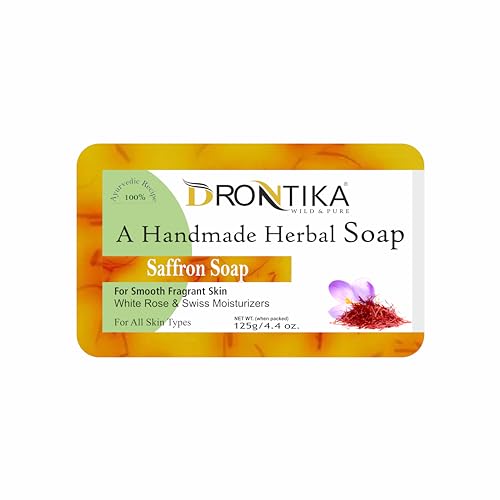 Image of Wild & Pure Handmade Assorted Bath Soap Saffron & Khus Glycerin Combo Of Fresh Bathing Bar (Pack Of 8) Each 125gm
