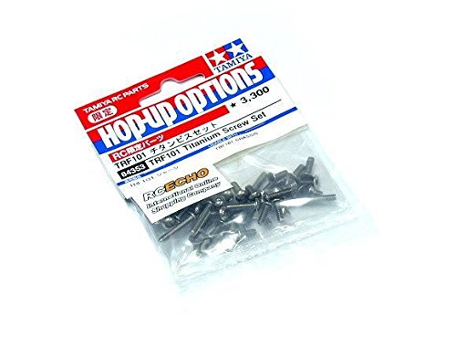 Tornillos de titanio TRF101 Tamiya 84353 para aligerar peso y evitar óxido en coche RC