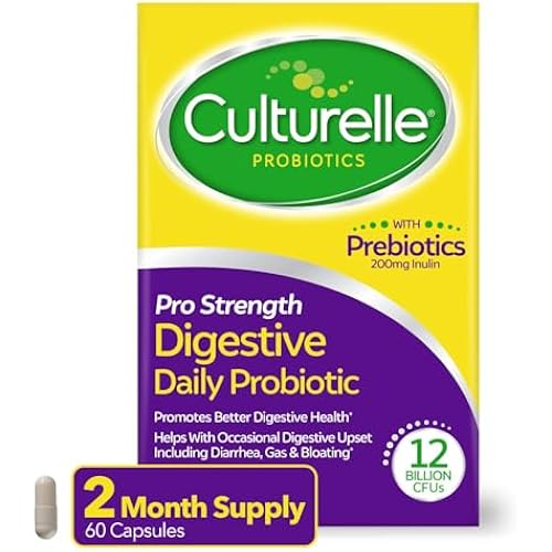 Culturelle Pro Strength Probiotics for Digestive Gut Health*, 12B CFU, 60ct