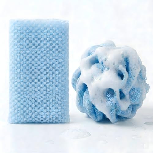DOCKOMO African Net Sponge - 40-Inch Long Exfoliating Body Scrubber for Shower - Fast-Dryi - image 1