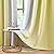 Ombre Yellow Full Blackout Curtains for Girls Room Gradient Pure White to Yellow Energy Efficient Curtain Drapes 52 x 84 Inch Length for Bedroom Window Panels with Grommets Top for Living Room, 2pcs
