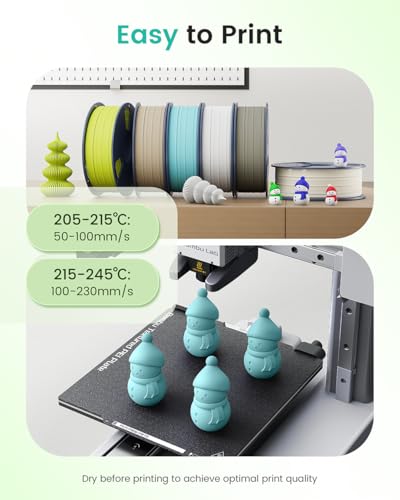 Image of SUNLU Matte PLA Filament 1.75mm, 1KG (2.2LBS), Black | Smooth Matte Finish, Less Brittle, Reduced Layer Line Appearance, 3D Printer Filament