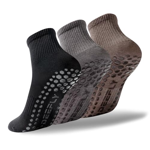 Image of deefly Women Yoga Socks,Non Slip Grip Pilates Socks Unthickened