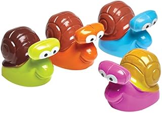 amscan 9902058 Racing Snail Toy Party Favor - 4 Pcs, Multi, Pack of 1
