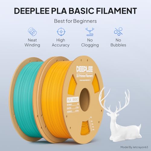 Image of PLA Basic 1.75mm 3D Printer Filament Black 2KG