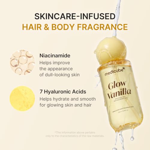 Image of medicube Glow Vanilla Hair & Body Fragrance Mist, 8.45 fl.oz
