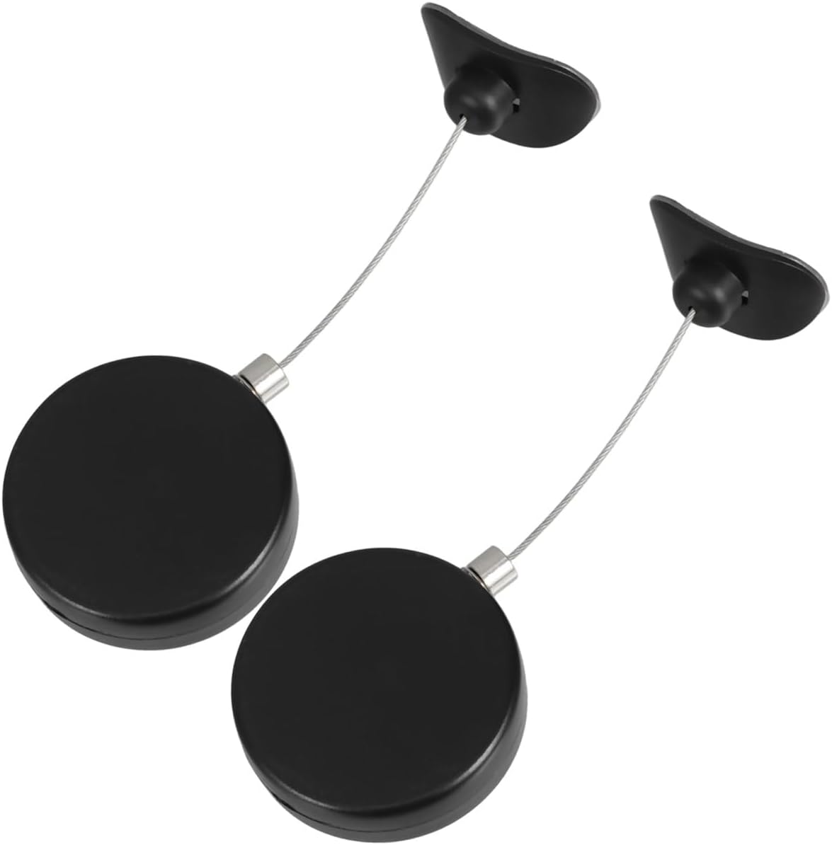 TEHAUX 2pcs Retractable Combination Cable Lock for Tv Remote Tablet Security Heavy Duty -Theft Steel Wire Rope Locking Mechanism User-Friendly Design
