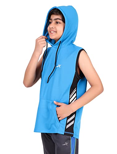 Image of Vector X OKT-228 Kid's Printed Hoodie Boys Sleeveless Hooded Regular Fit T-Shirt