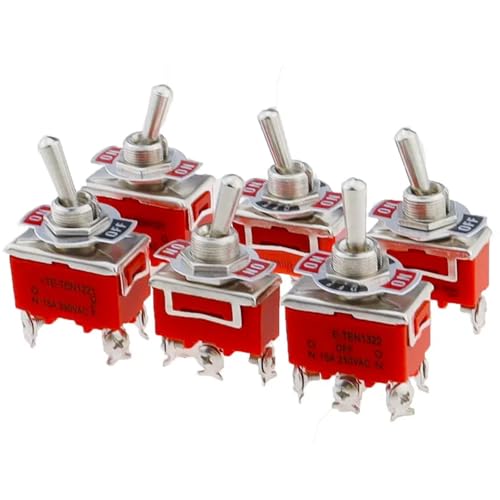 Interruptor de palanca 15A 250V de 2 pines modelo 1121 para control ON-OFF de un circuito 4