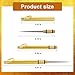 Golden Keychain Toothpick - 4 Pcs Reusable Metal Toothpicks with Keychain, Stainless Steel Toothpicks for Teeth, Portable Toothpick Holder for Home, Outdoor, Travel, Picnic, Camping