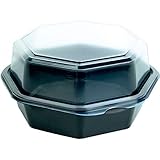 Duni 127763 Octaview Box, Ps Bk/Tr, 160 mm x 160 mm x 80 mm, schwarz/transparent (405)