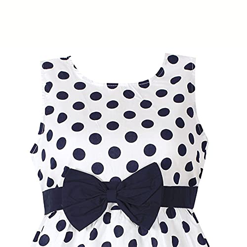 Image of Baby- Girl's Kid's Birthday Dress Princess Frock&Gown Color White with Red Dot R J 145 Kidswear