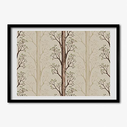 Cadre MDF 70x50 cm Tulup pour habiller un mur vide avec un tableau d'arbres