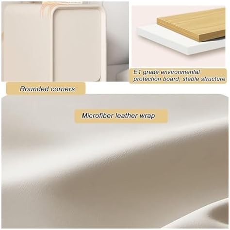 Modern Wood Nightstand with 2 Drawers - Space-Saving Bedside Table for Bedroom, Living Room, or Any Space - Stylish Narrow End Table for Small Rooms