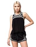 Rip Curl Women's Juniors Tribal Myth Tank, Black, X-Large
