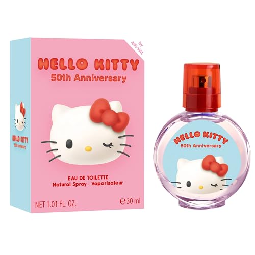 Hello Kitty Eau de Toilette Natural Perfume Spray, Vegan and Dermatologically tested EDT fragrance Spray for Kids, 30ml