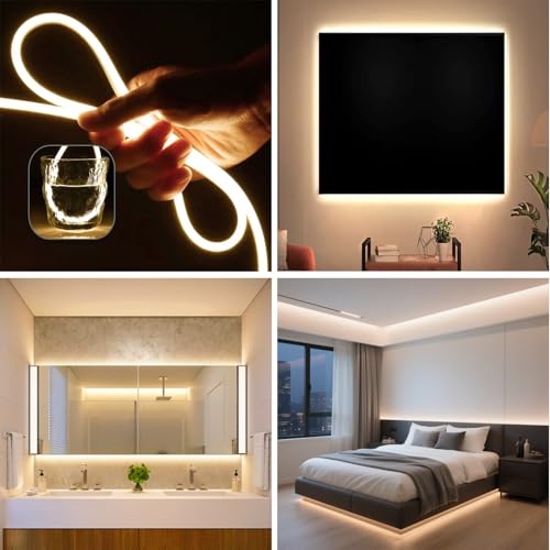 Image of 3.28FT Warm Neon Light Strip, 5V USB Led Strip Lights with Touch Controller, Flexible Neon Rope Lights for Bedroom, Party, Home Decor