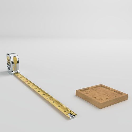 Vista 62 de Ekena Millwork ROS03X03X00EDRW Rosetas pequeñas cuadradas de Edimburgo, marrón