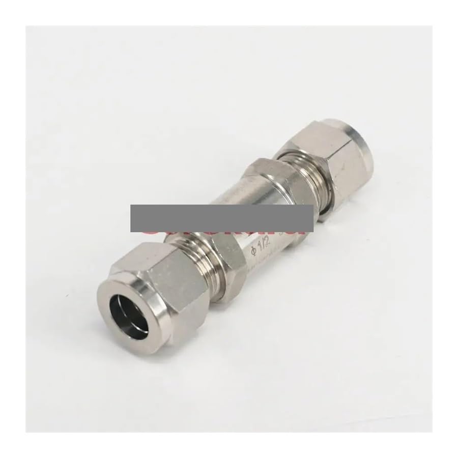 Fit 3/8" OD Tube 304 Stainless Steel One Way Check Valve Non-Return in Line Compression Valve