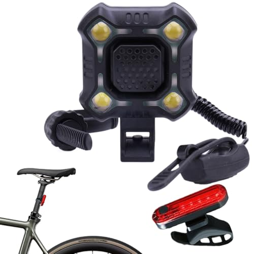 Lumière de cloche de vélo rechargeable contre le danger des angles morts