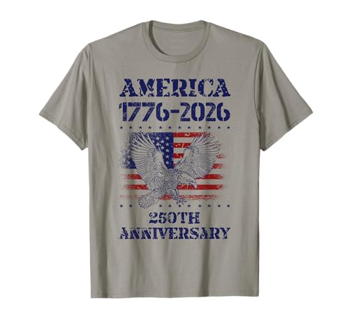 250th Anniversary USA Eagle American Flag 250 Years T-Shirt