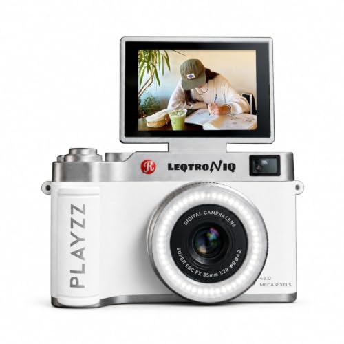 LEQTRONIQ Store LEQTRONIQ PLAYZZ 48MP Digital Camera, White - Image 2