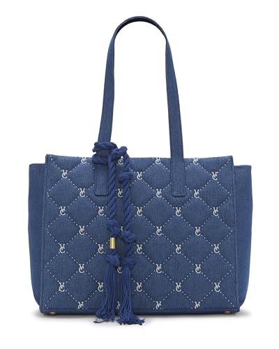 Sac en denim bleu Vince Camuto Barry-to1 avec style jean moderne
