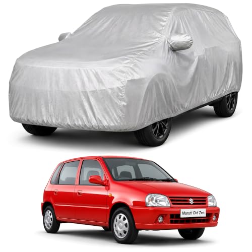 Image of Autofact Car Body Cover Compatible with Zen | Custom Fit Car Cover | 100% Water-Resistant| Triple-Stitched Lightweight Fabric | Dustproof | Indoor & Outdoor Use | Elastic Bottom