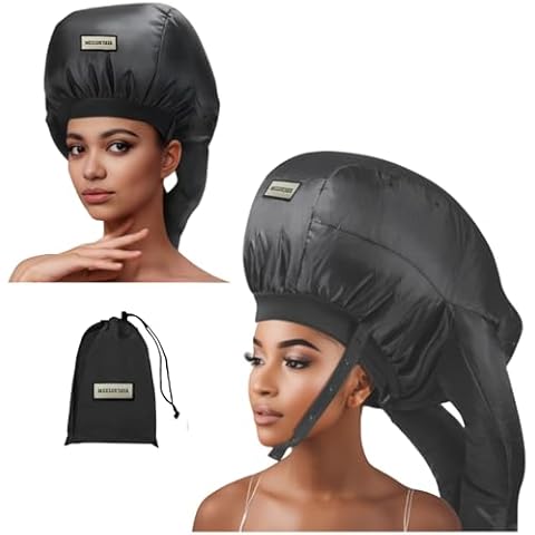 Bonnet Hair Dryer for Curly Hair,Upgraded Double Tubes Diffuser Cap,Even Heat Distribution,Hairstyling Dryer Cap for Women,Portable Hair Dryer,Hooded Hair Dryer,Hair Dryer Cover