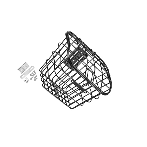PUXZYAX Cesta para Bicicleta, Porta Mascotas, Equipaje de Viaje, Bicicletas para Adultos, niños y niñas, Cesta Colgante para Bicicleta, Manillar Delantero, Negro, 22.5 x 17 x 27 cm