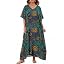 Teal Gold Boho Print