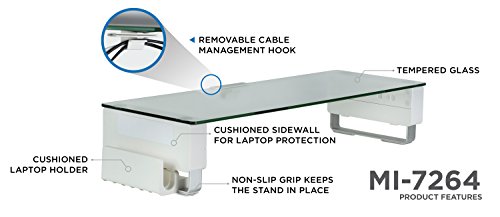 Mount-It! Supporto per monitor in vetro con