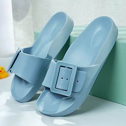 Image of L LOUBIT Cloud Slides for Women with Arch Support Pillow Soft Recovery Sandals Lightweight Summer Beach Slippers Non-Slip Shower Shoes