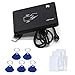 Produktbild YAVIS RFID Reader IC Kartenlesegerät Berührungslose 14443A Kartenleser Card Reader mit USB Schnittstelle + 5pcs x 13.56MHz RFID Chip Transponder Schlüssel-Anhänger Key fobs + 5pcs Cards