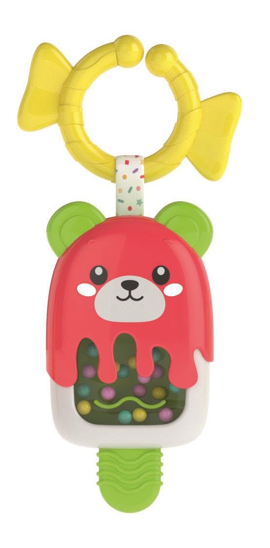 Clementoni, Baby Clementoni Rattle Ice Cream, Teether for Toddlers from 12 Months, 17503