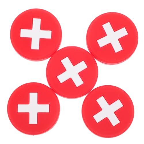 Toddmomy Silicone Tennis Racket Dampeners 5pcs Flag Design for Vibration Reduction