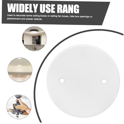 Couvercle de Boîte Électrique Octogonal et Cache-trou Plafond Blanc Polyvalent