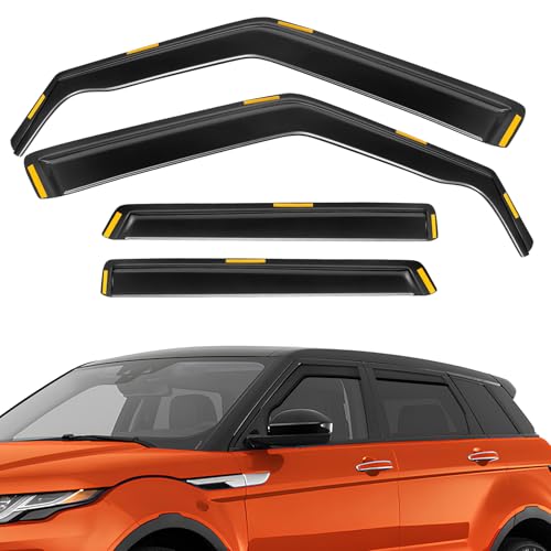 Déflecteurs d'air pare-pluie vitres latérales Range Rover Evoque MK1 SUV 5 portes