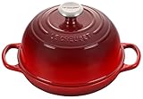 Le Creuset Cocotte para pan, 24 cm, 1,6 L, Cereza, 21301240600430