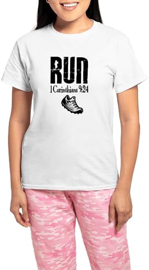 CafePress Run Fixed Pajamas Women's Novelty Cotton Pajama Set, Comfortable PJ Sleepwear