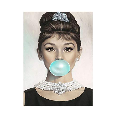 Lienzo de Audrey Hepburn para renovar paredes vacías en dormitorios y salones