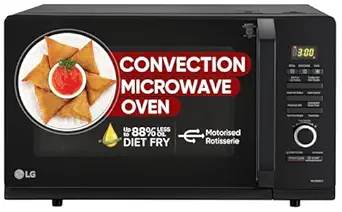 LG 32 L Convection Healthy Microwave Oven (MC3286BLU, Black, Diet Fry & Motorized Rotisserie)