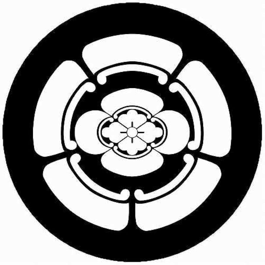 Amazon.co.jp: 家紋シール 4636_五瓜に木瓜 布タイプ 6枚セット