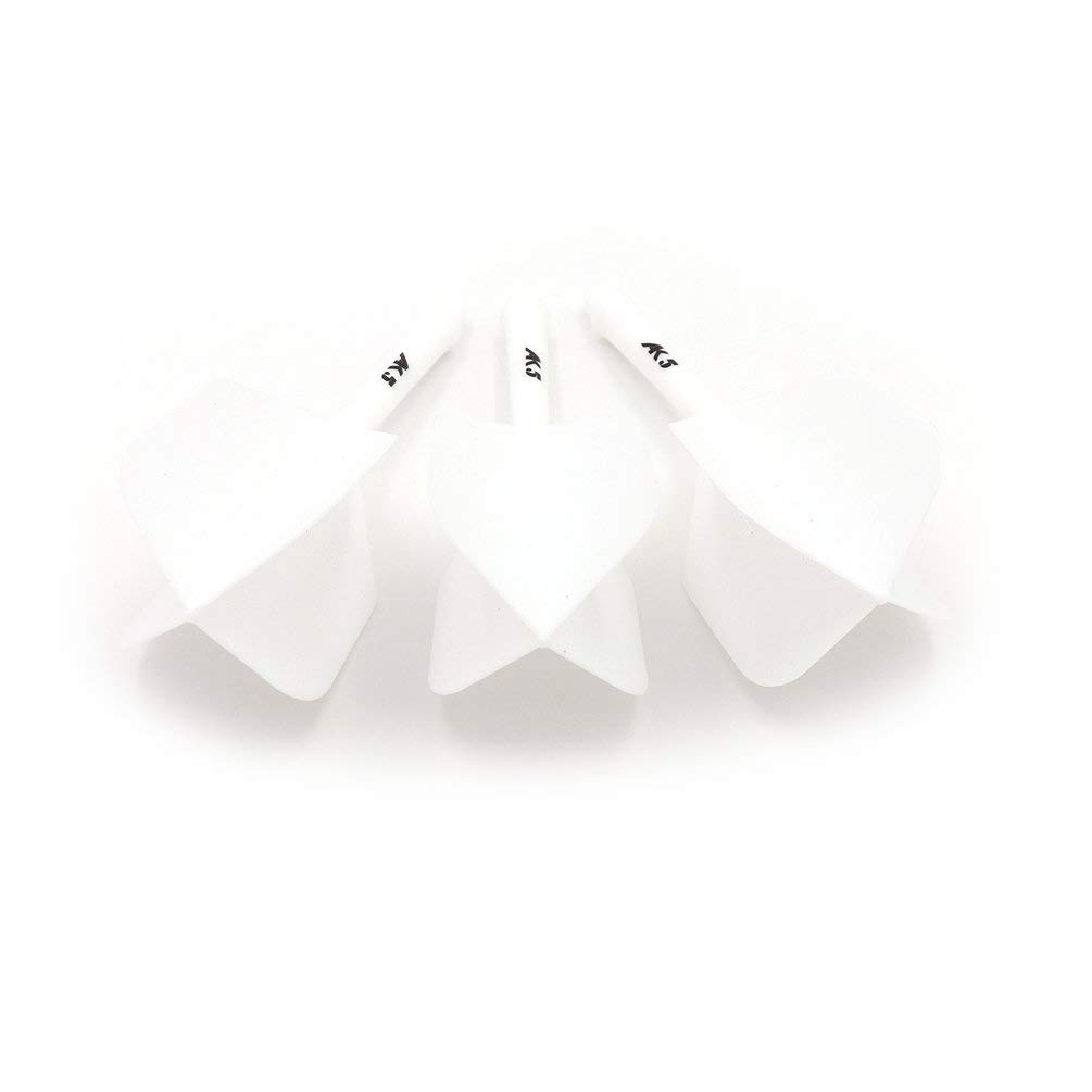 CUESOUL ROST Integrated Dart Shaft and Flights,big wing shape,Set of 3, All White-fcsak-58ys, 28mm-M - Image 6
