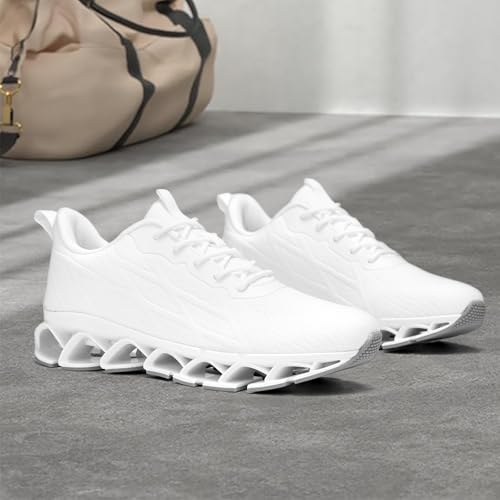 Image of Men's Running Shoes Blade Fashion Sneakers Breathable Mesh Non Slip Gym Sport Trainer Casual Athletic Walking Shoes