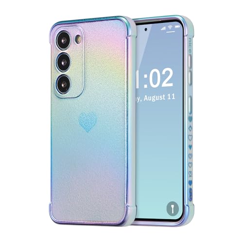 Samsung Galaxy S23 coque colorée plaquée irisée - Coque de téléphone tendance