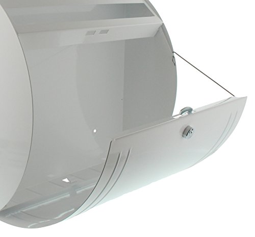 Burg-Wächter brievenbus met openingsstop, A4-inworp-formaat, EU-norm EN 13724, verzinkt staal, Modena 857 W, wit - Afbeelding 5