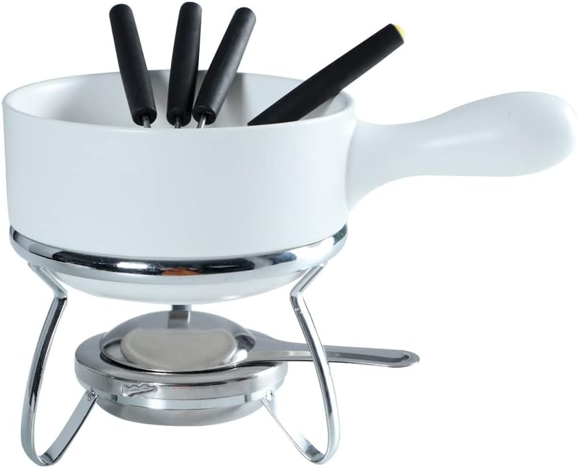 Aparelho de Fondue em Cerâmica 08 Peças P14,5Xl24Xa19Cm Bran... - imagem principal do produto