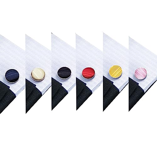 Image of Barry.Wang 6 PCS Men Ties Set Silk Business Fashion Woven Necktie Handkerchief Cufflinks Paisley Stripe Wedding Party