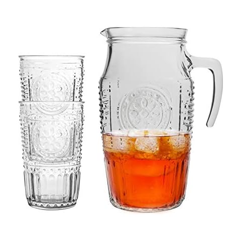 Jarra Bormioli Rocco Romantic - 1600ml y 6 Vasos Cover